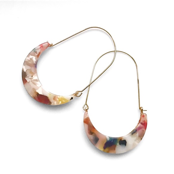 Urban Outfitters Jewelry - Light Colorful Multicolor Tortoiseshell Earrings